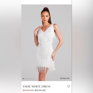 Nadine Merabi Sadie white dress size S/M Brand New- Never Worn!